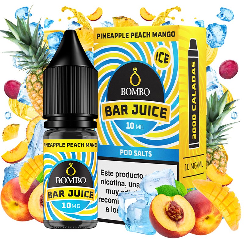 Bombo Pineapple Peach Mango Ice 10ml - Bombo Bar Juice