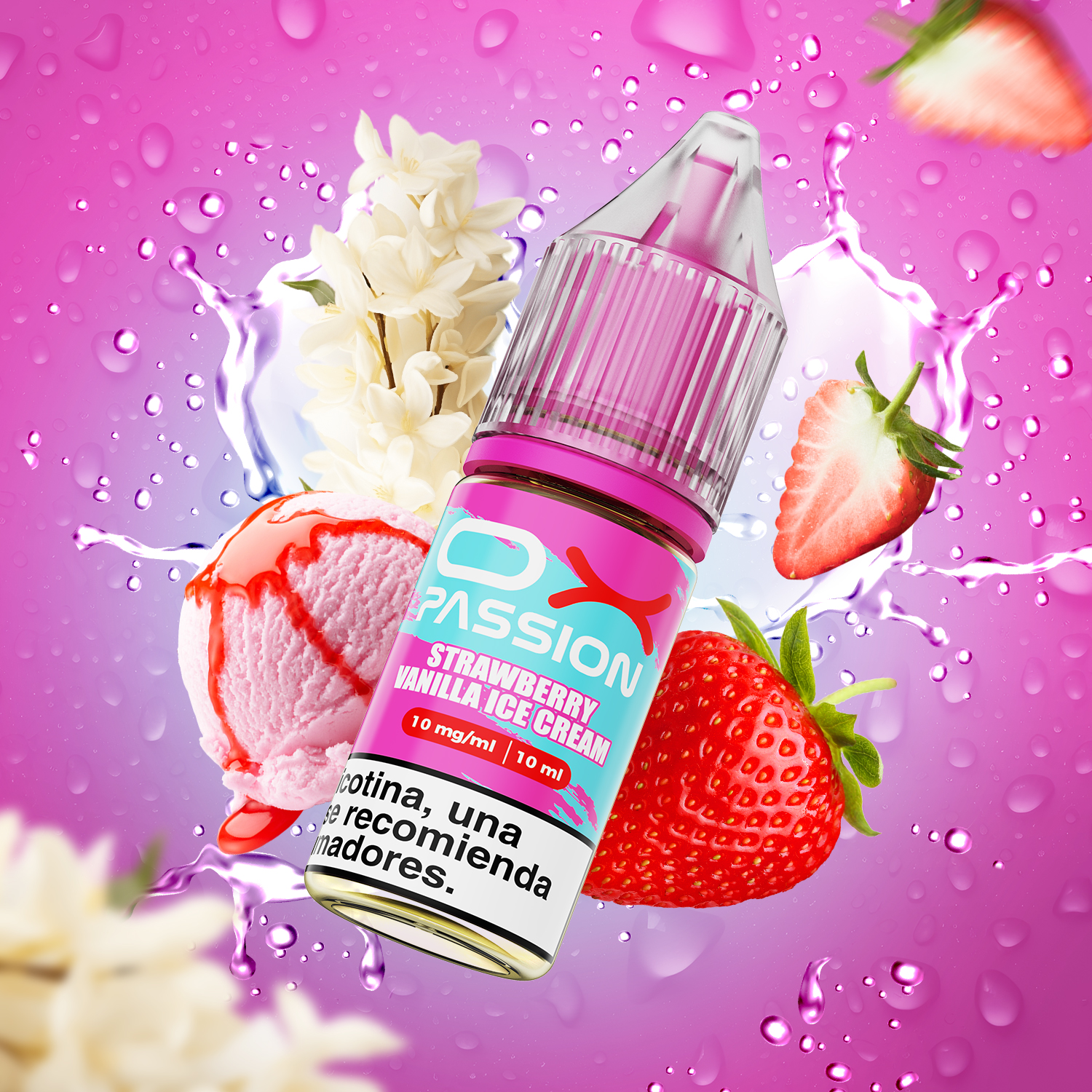 Ox Passion Oxva Ox Passion Salts Strawberry Vanilla Ice Cream 10ml