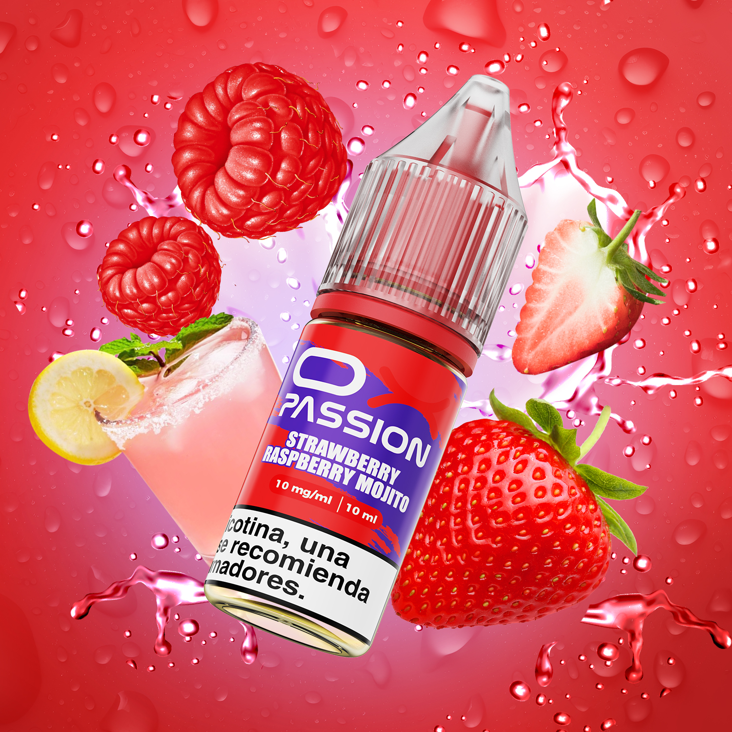 Ox Passion Oxva Ox Passion Salts Strawberry Raspberry Mojito 10ml