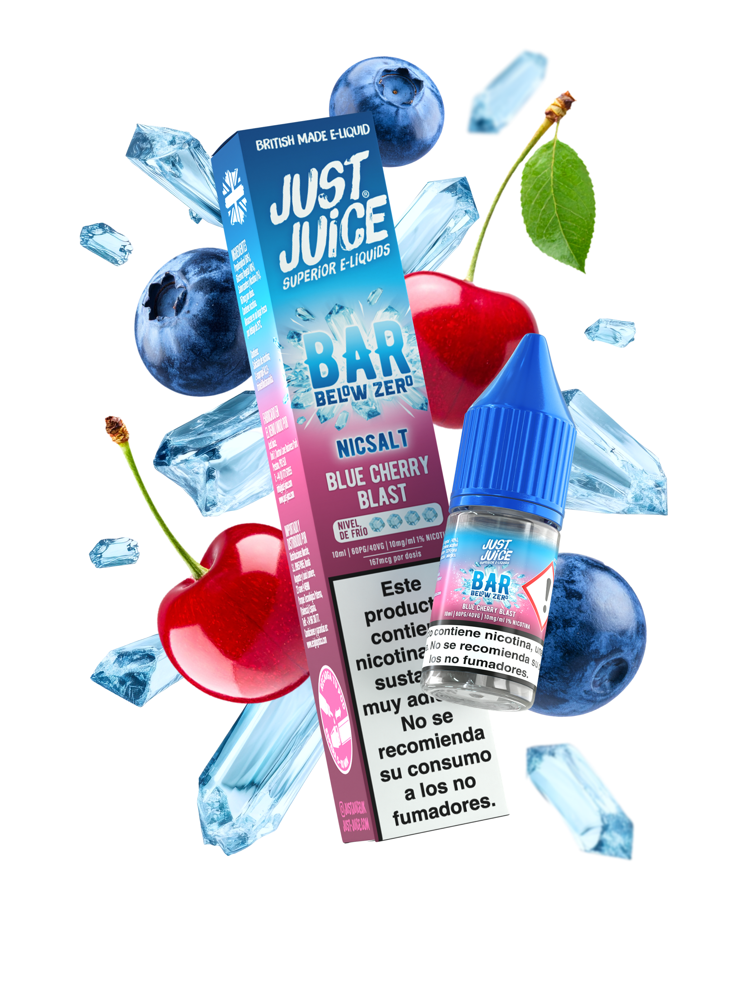 Just Juice Below Zero Salts Blue Cherry Blast 10ml