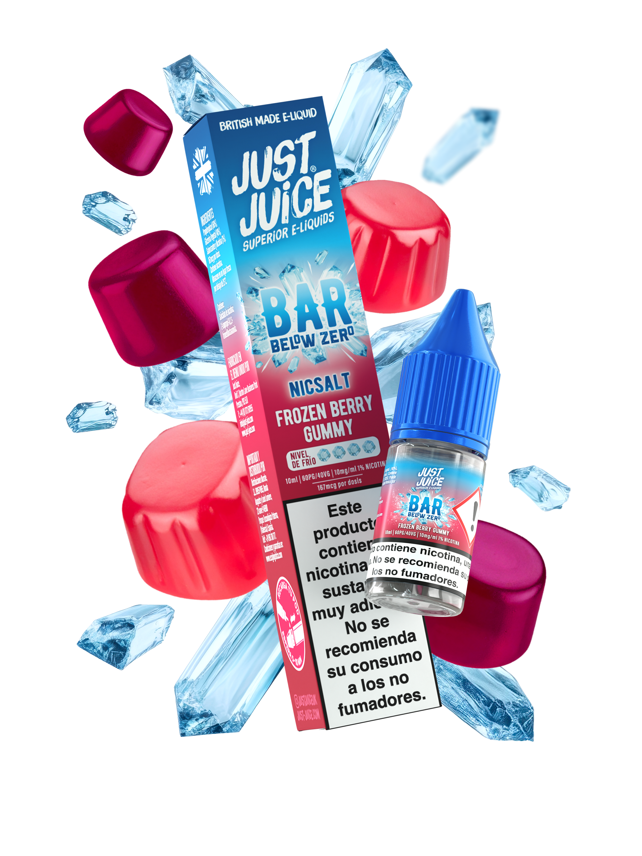Just Juice Below Zero Salts Frozen Berry Gummy 10ml