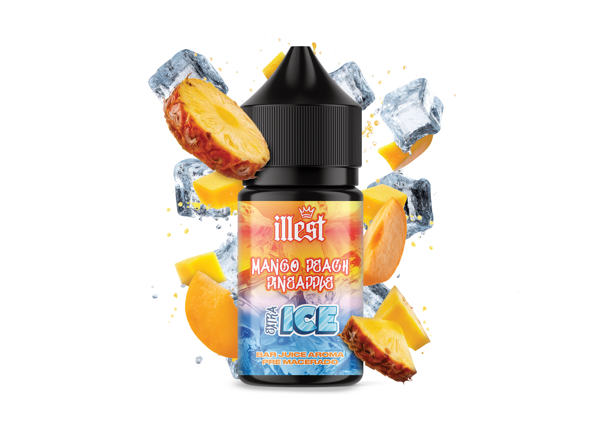 Illest PIÑA MELOCOTÓN MANGO EXTRA ICE AROMA ILLEST 10/30ML