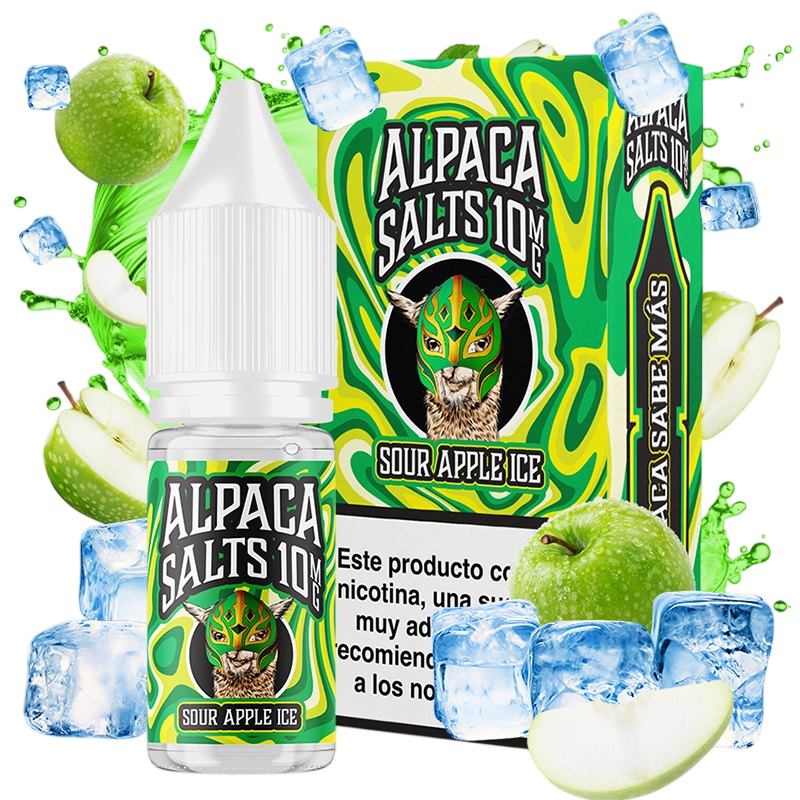 Alpaca Sour Apple Ice 10ml - Alpaca Salts