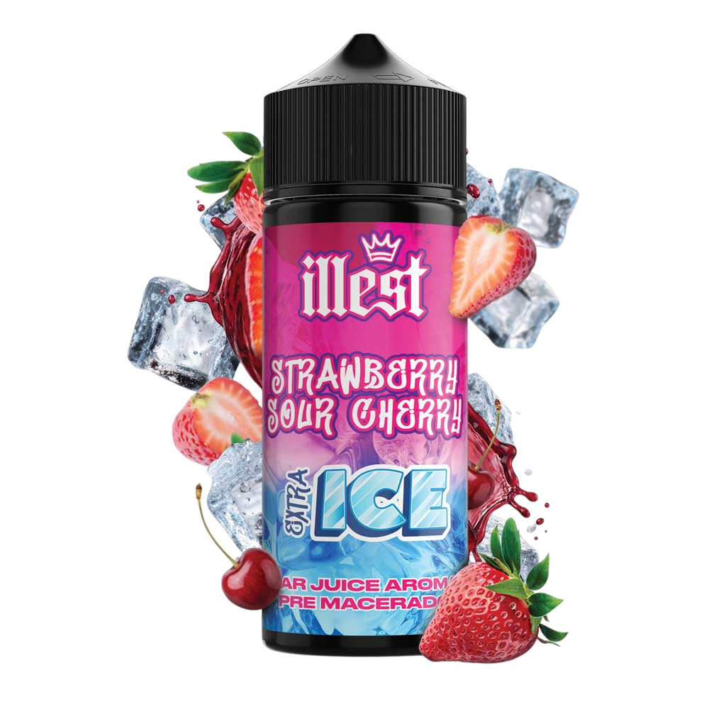 Illest Illest XTRA Ice Longfill Strawberry Sour Cherry Ice 20/120