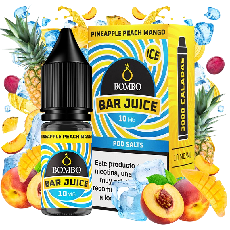 Bombo Pineapple Peach Mango Ice 10ml - Bombo Bar Juice